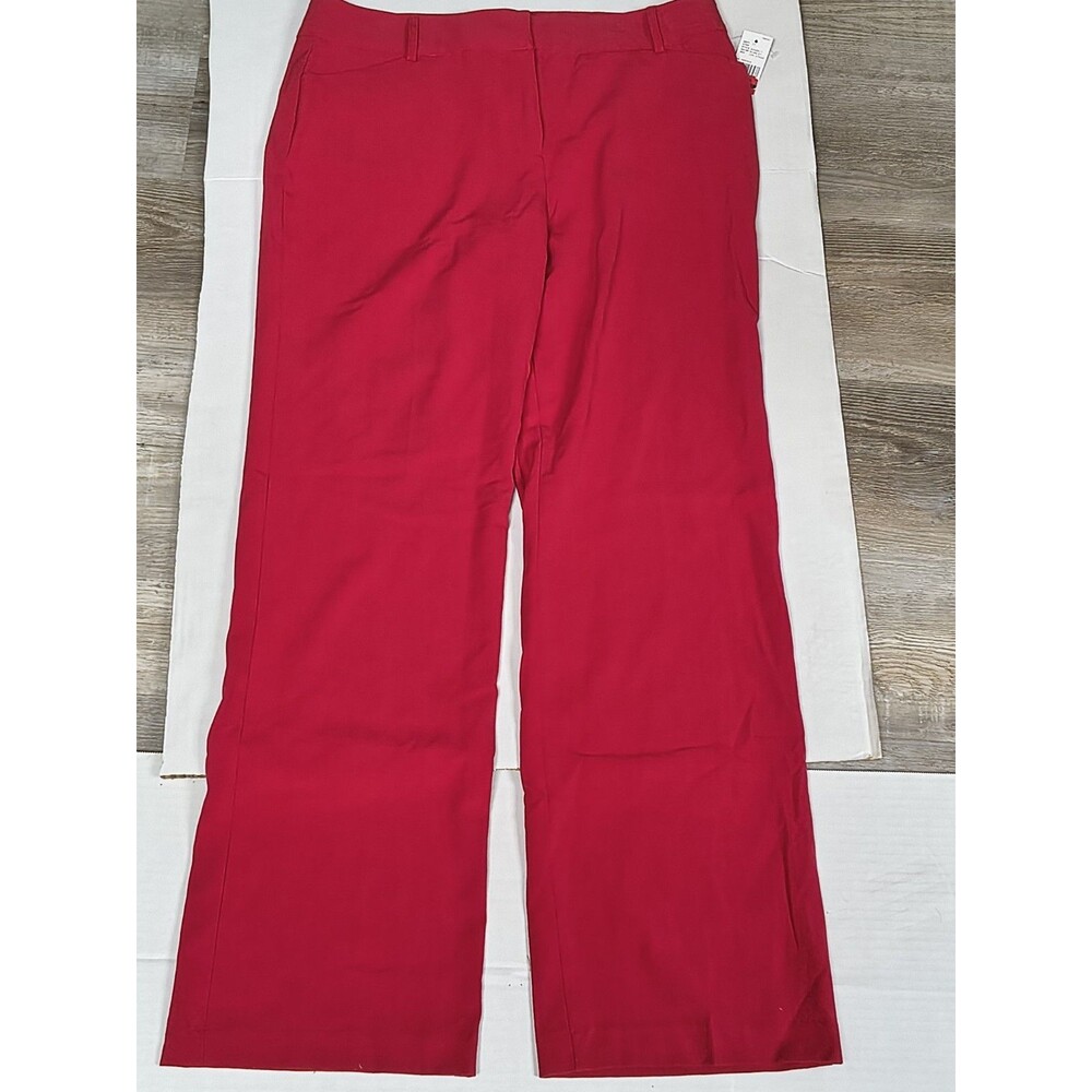 Amy Wear We Women's Red Slacks New With Tags Size 13 Stretch Fit Comfy All Day